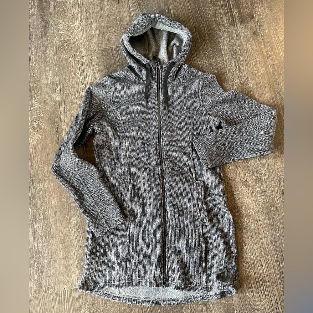 Women's Gray Hooded Pea Coat